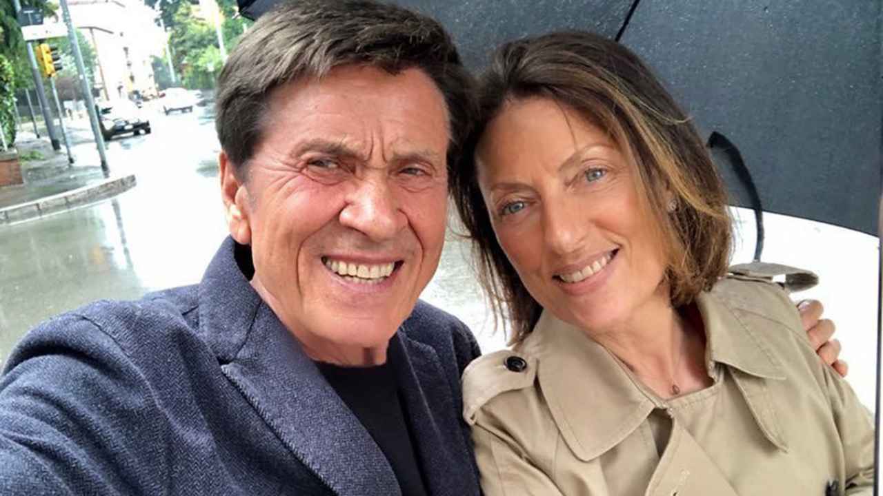 gianni morandi e la moglie anna (web source)