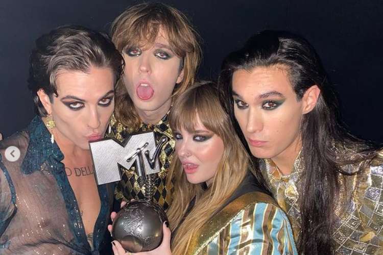 maneskin instagram gianni morandi cugini campagna