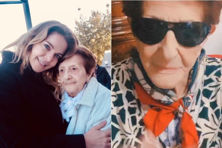 claudia gerini nonna morta instagram