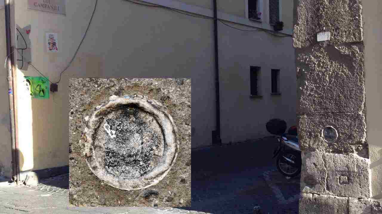 Borgo Pio forma di pagnotta sul muro