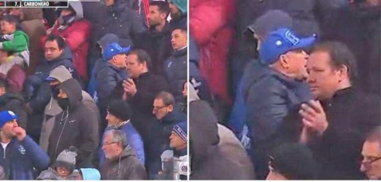 Maradona appare in Tribuna?