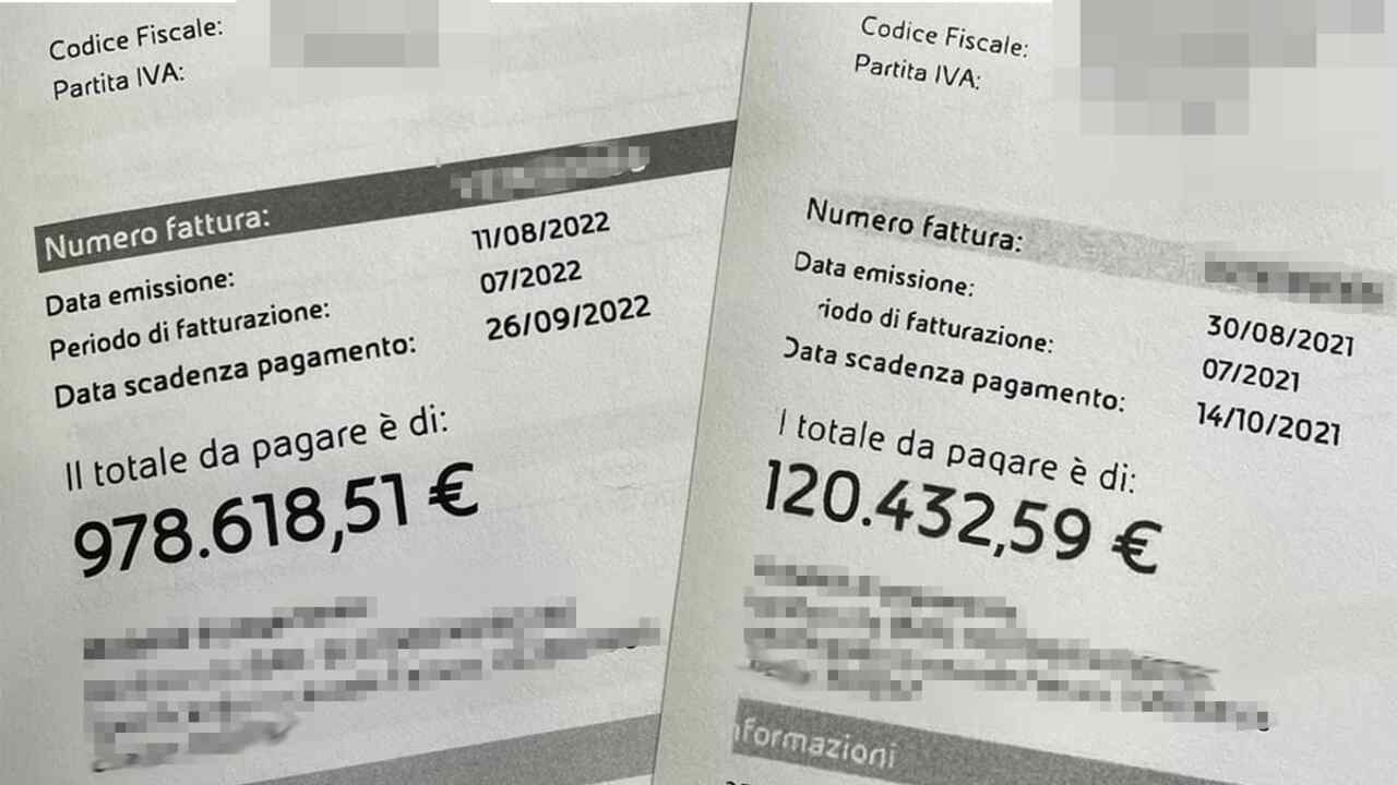 Azienda paga bolletta vicino al milione di euro