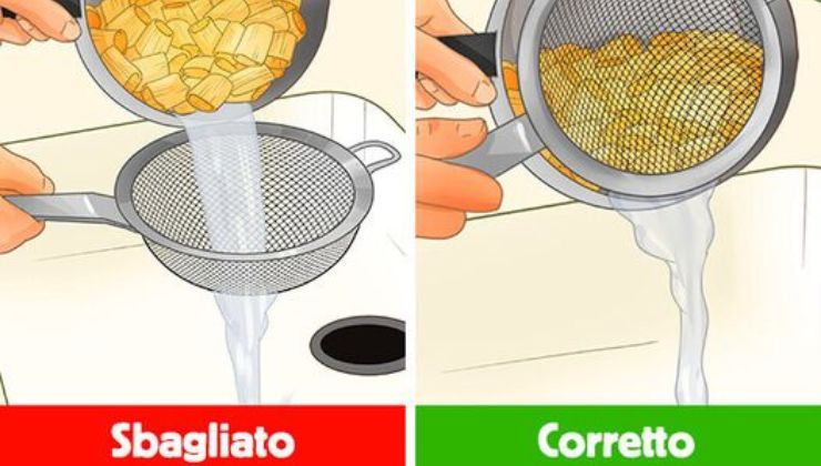 Utilizzo corretto scolapasta 