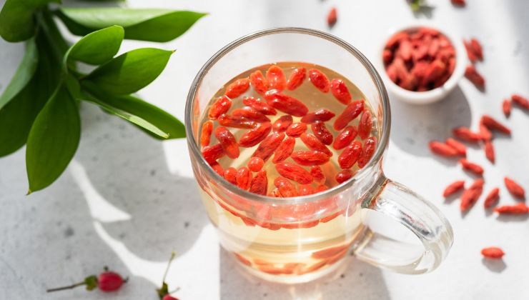 Tisana con bacche di goji 