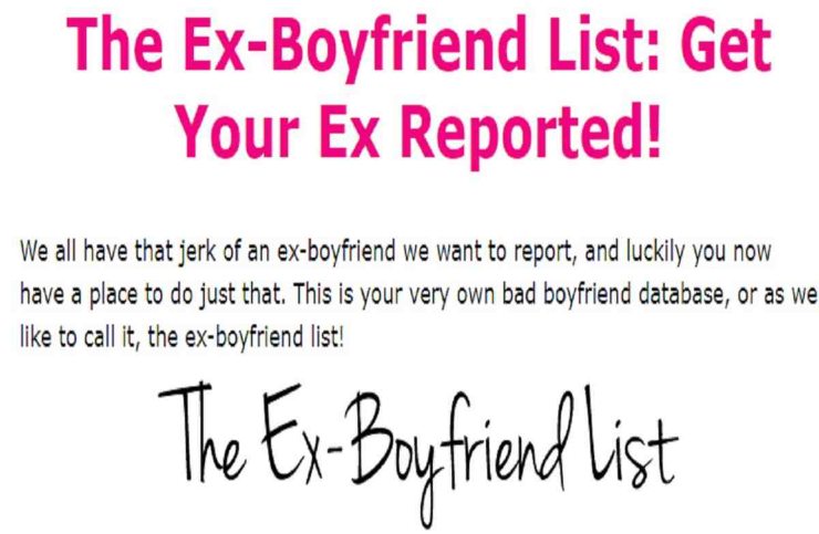 Tracy crea una ex boyfriend list