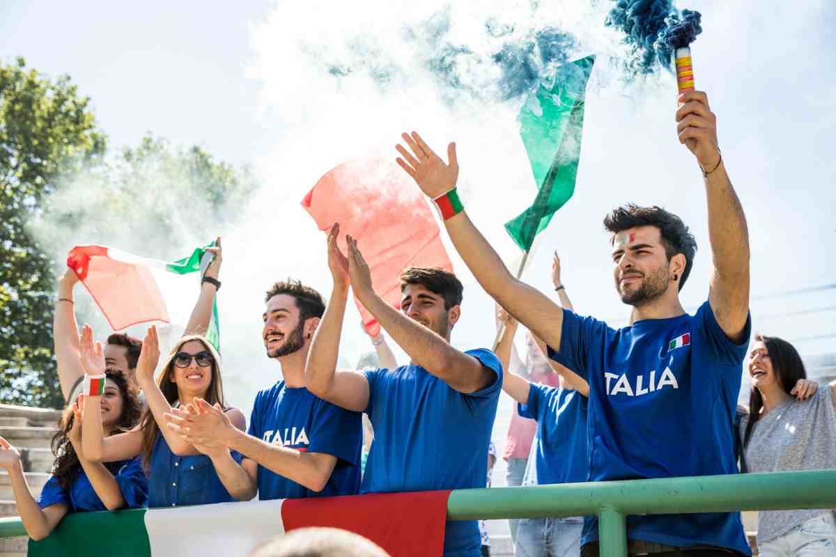 Tifosi italiani esultano