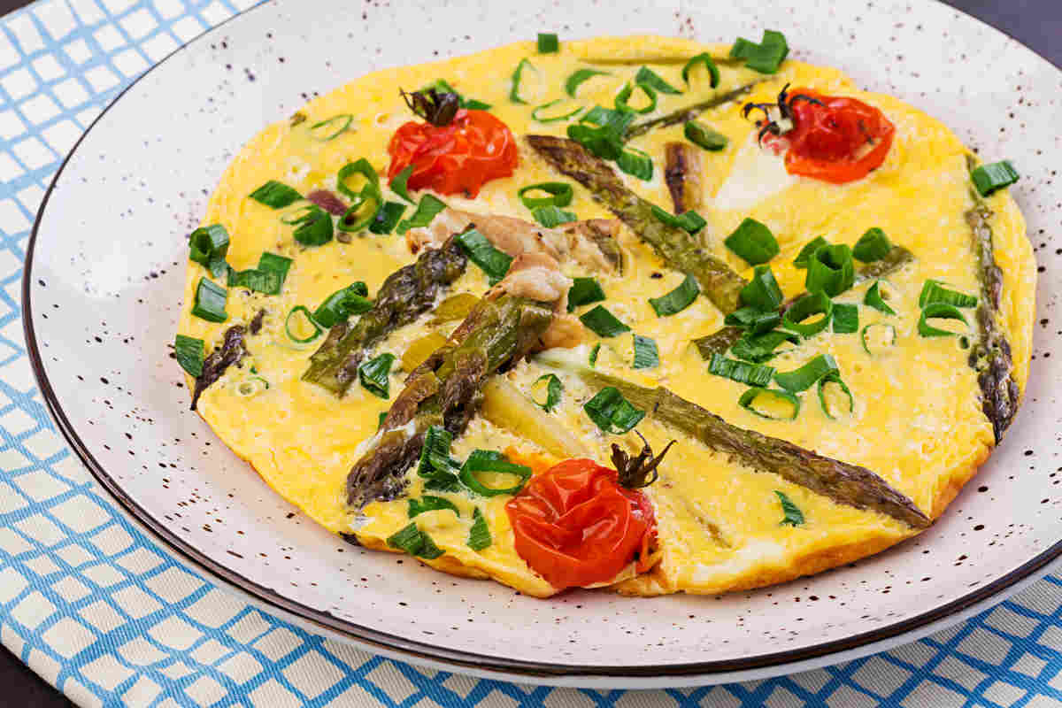 Frittata con asparagi Chesuccede.it